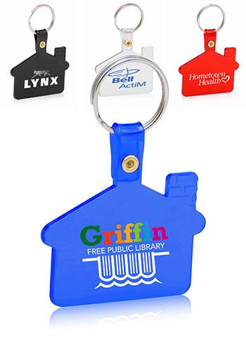 House Shaped Soft Key Tags