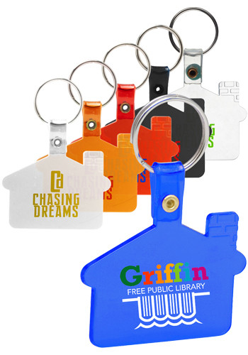 House Shaped Soft Key Tags
