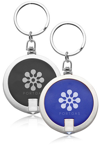 Round LED Keychains