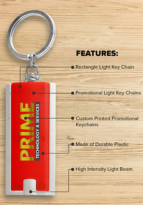 Rectangle Light Keychains