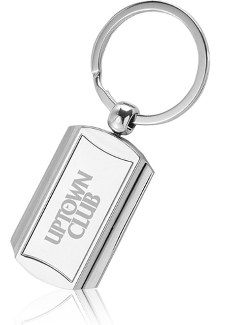 Rounded End Metal Keychains