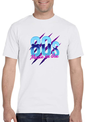 Hanes Full Color White Heavyweight Tees