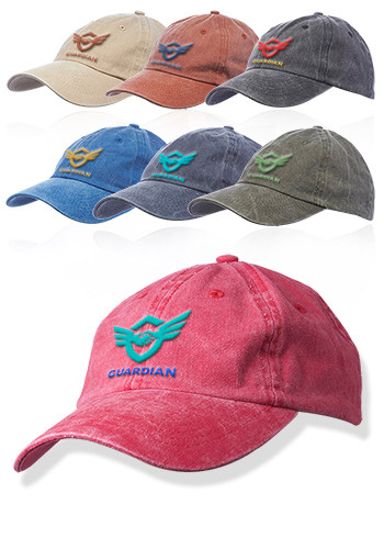 6 Panel Washed Cotton Unconstructed Caps