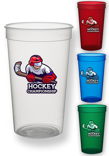 22 oz. Translucent Plastic Stadium Cups