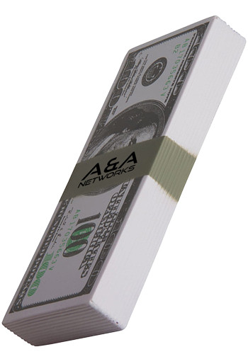100 Dollar Bill Stack Stress Balls