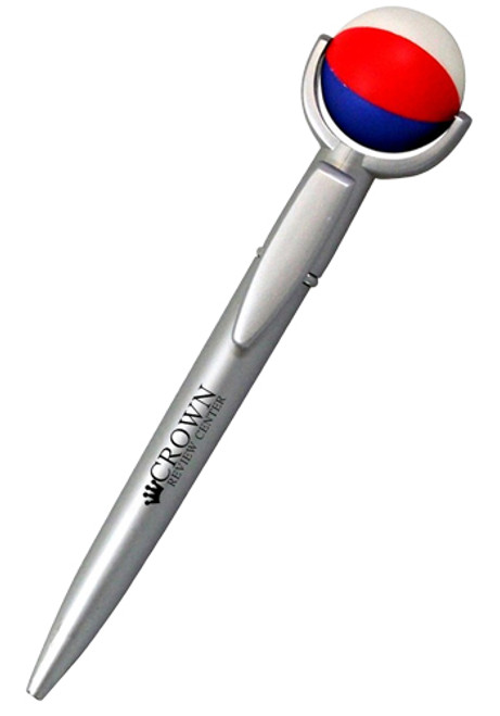 Pens with Beach Ball Stress Ball Top Pens with Beach Ball Stress Ball Top