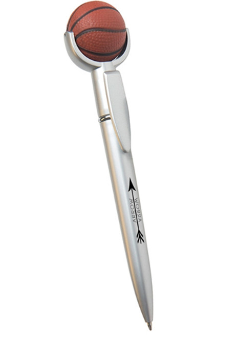 Pens with Basketball Stress Ball Top