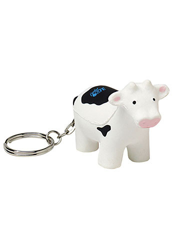 Cow Stress Ball Keyrings