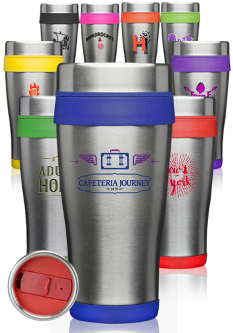 16 oz. Insulated Stainless Steel Travel Mugs
