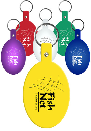 Oval Flexible Key Tags
