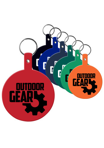 Large Circle Flexible Key Tags