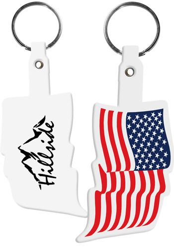 U.S. Flag Flexible Key Tags