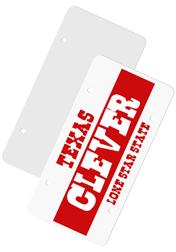 Plastic License Plate Inserts