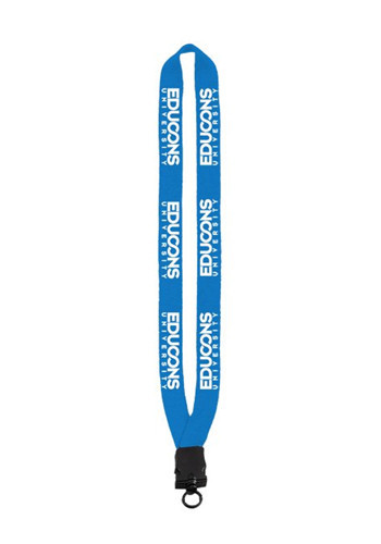 1 Cotton Lanyards with Plastic Snap-Buckle Release & O-Ring