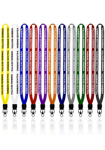 0.5 in. Smooth Nylon Lanyards with Snap-Buckle