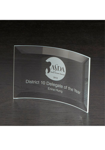 Crescent Small Crystal Awards