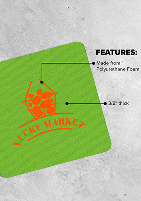 4 inch Squared Foam Coasters 4 inch Squared Foam Coasters