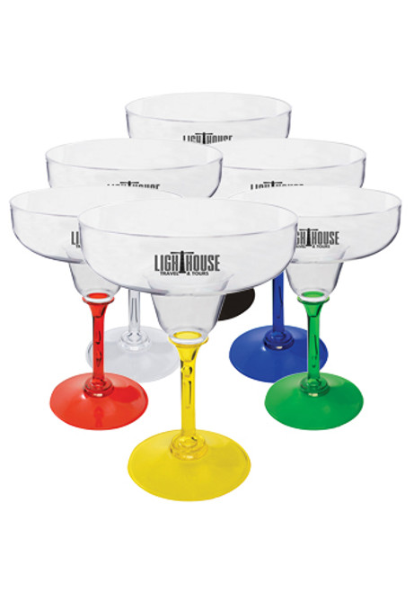 12 oz. Standard Stem Plastic Margarita Glasses