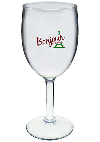 8 oz. Acrylic Plastic Wine Glasses