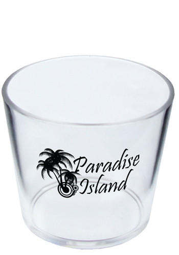 3 oz. Wide Clear Plastic Shot Glasses