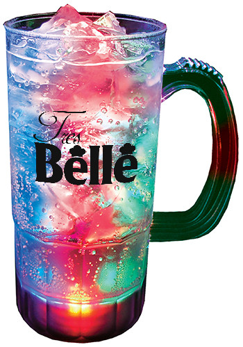 22 oz. Acrylic Plastic 3-Light Fluted Mugs