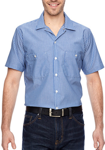 Dickies Men's Short Sleeve Industrial Poplin Work Shirts