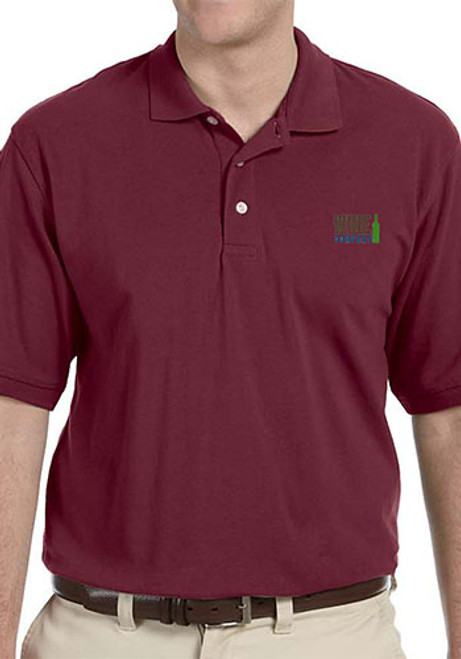 Harriton Men Pique Polos