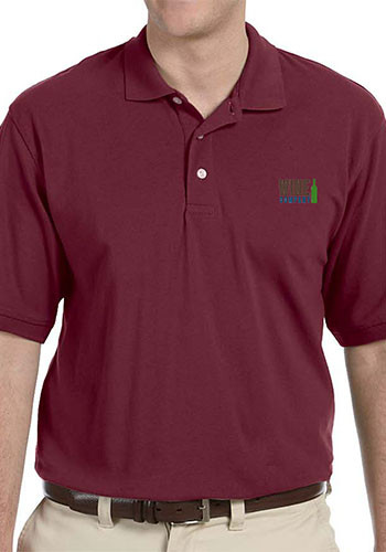 Harriton Men Pique Polos