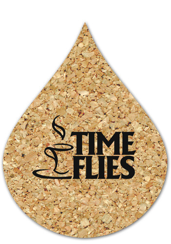 3.5 inch Cork Water Drop Coasters