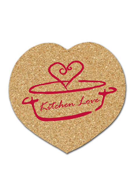 4.25 inch Cork Heart Coasters 4.25 inch Cork Heart Coasters