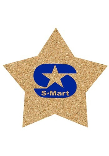 6 inch King Size Cork Star Coasters