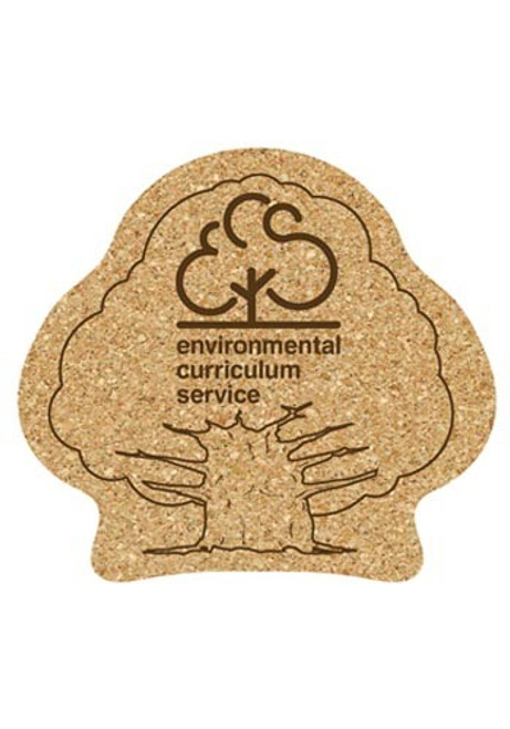 5.25 inch King Size Cork Tree Coasters 5.25 inch King Size Cork Tree Coasters