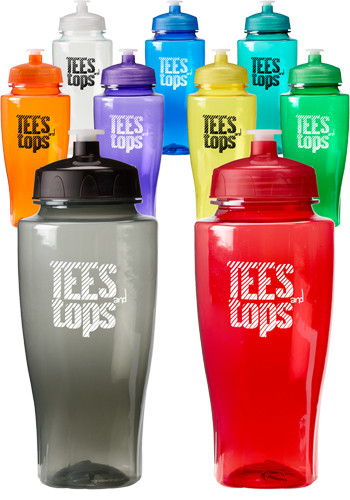 24 oz. Reusable Plastic Water Bottles