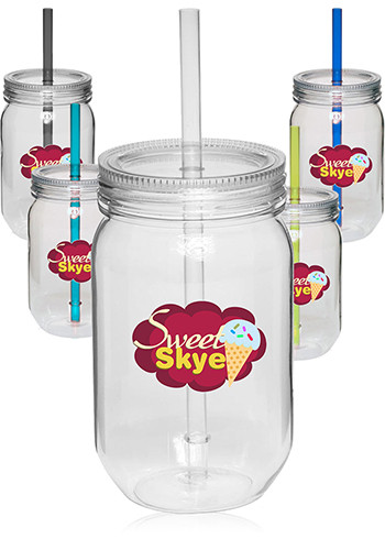 24 oz. Single Wall Mason Jars