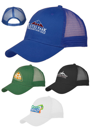 Cotton Front Mesh Caps