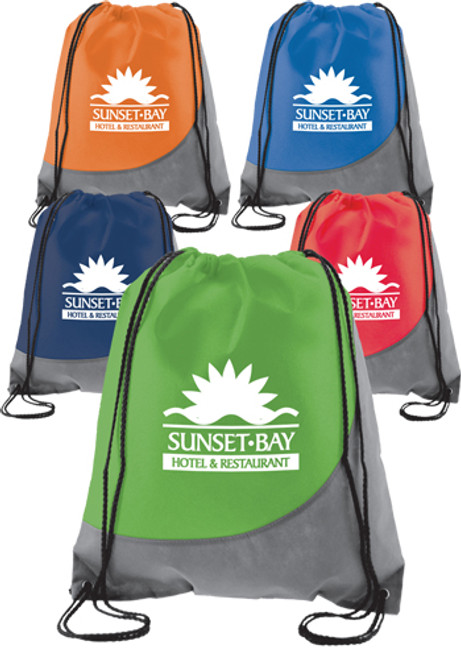 Swoosh Non-Woven Drawstring Backpacks