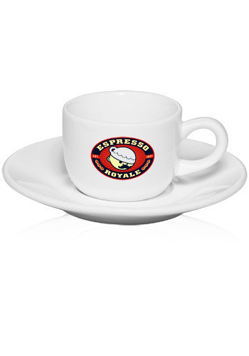2.5 oz. Porcelain Espresso Cups with Saucer