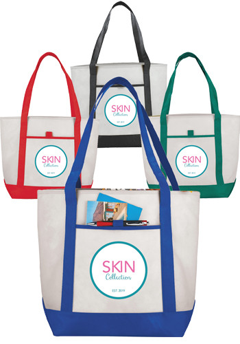 Lighthouse Boat Tote Bags