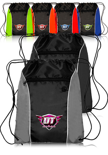 Side Color Drawstring Backpacks