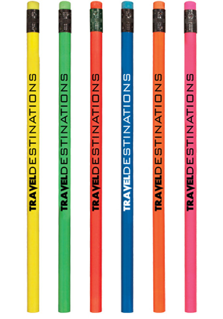 Fluorescent Pencils with Matching Eraser