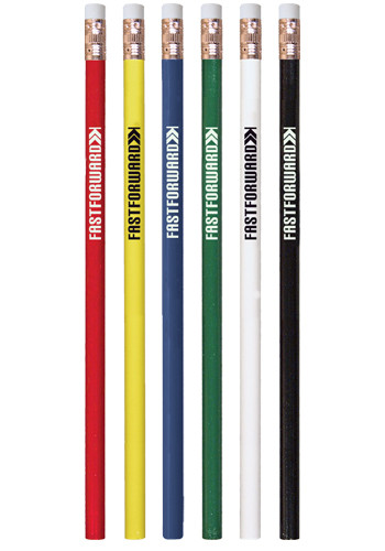 Pencils with White Eraser & Brass Ferrule