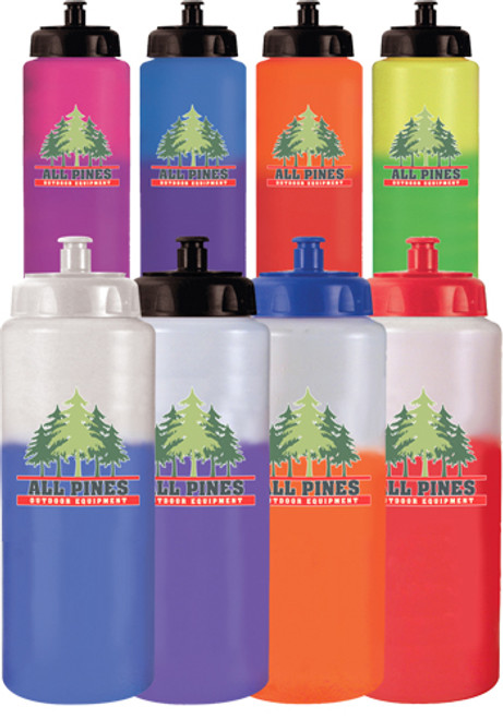 32 oz. Mood Sports Bottles with Push 'N Pull Cap