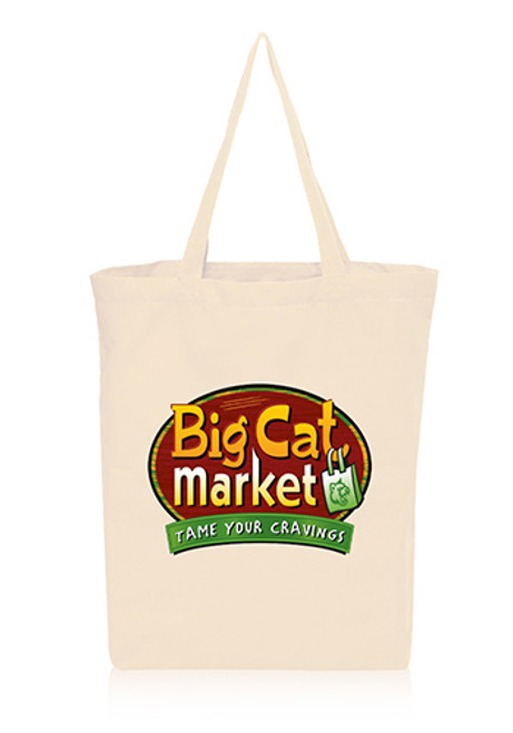 15W x 17H inch Gusseted Cotton Tote Bags