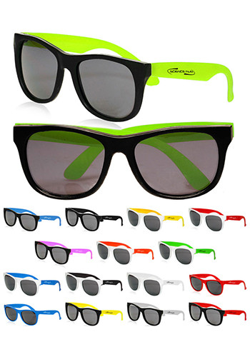 Two Tone Plastic Sunglasses