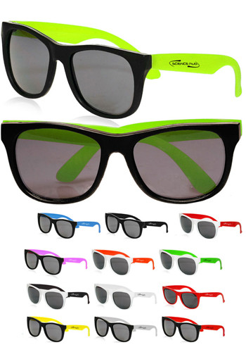 Two Tone Plastic Sunglasses