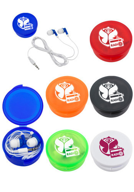 Ear Buds in Round Case Ear Buds in Round Case
