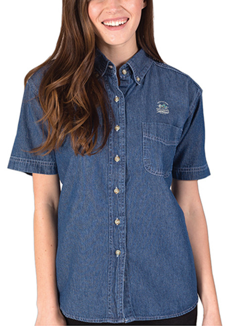 Blue Generation Ladies' Short Sleeve Premium Denim Shirts