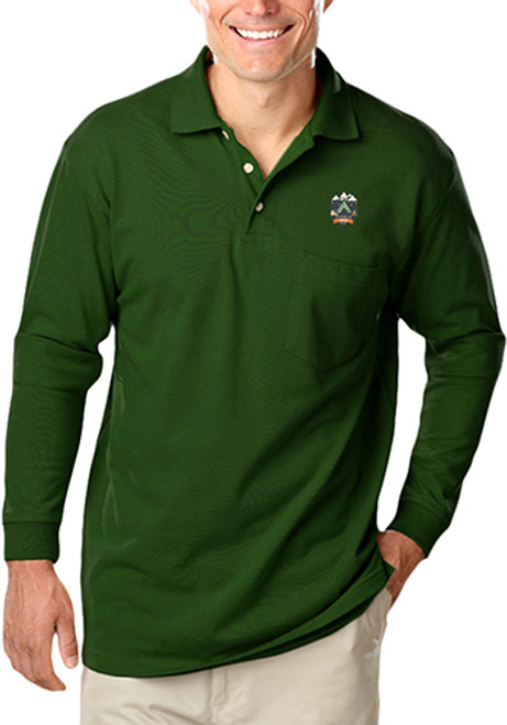 Blue Generation Men's Pocketed Long Sleeve Polo Shirts