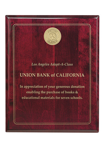 Jaffa Rosewood  Plaques