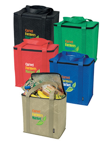 KOOZIE® Zippered Insulated Grocery Tote Bags